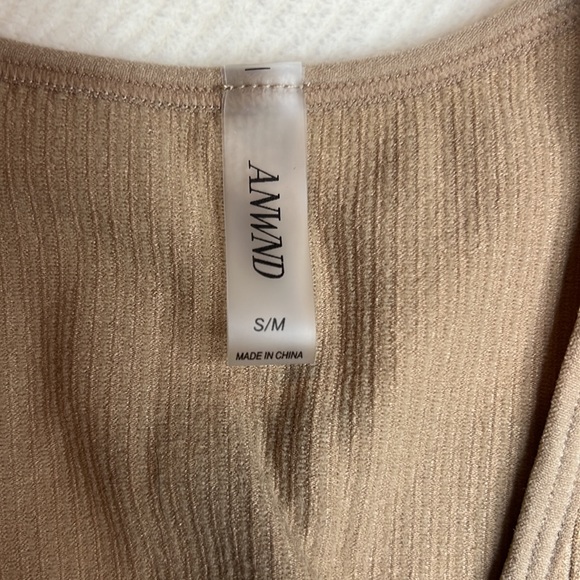 Light Brown Deep V Tank - Picture 2 of 3